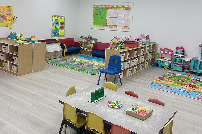Children participating in STEM activities at Northeast Daycare