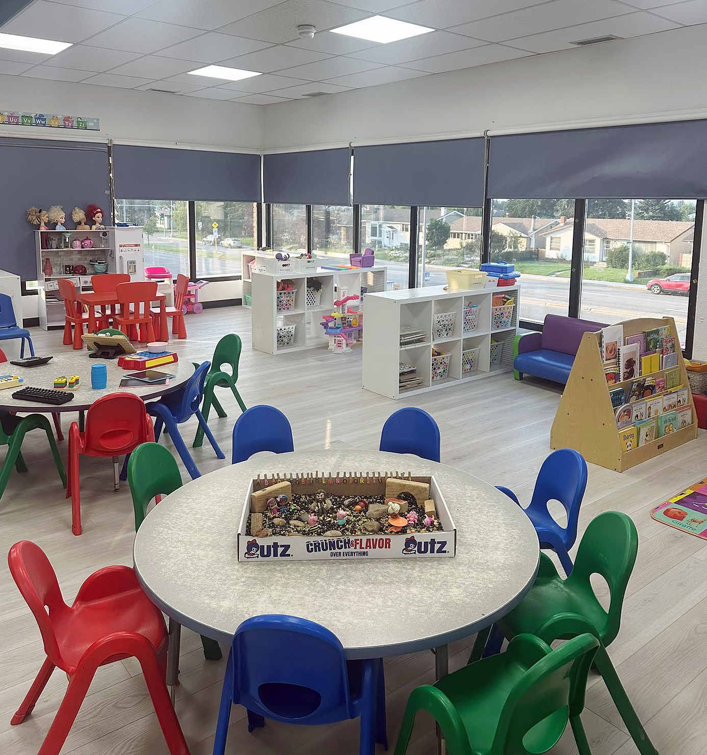 Children participating in STEM activities at Northeast Daycare